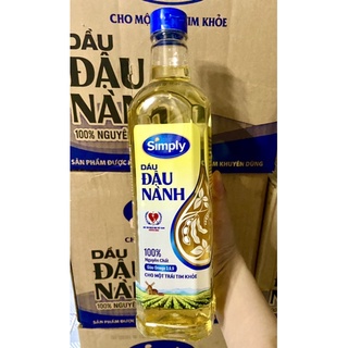 Dầu đậu nành nguyên chất Simply chai 1 lít