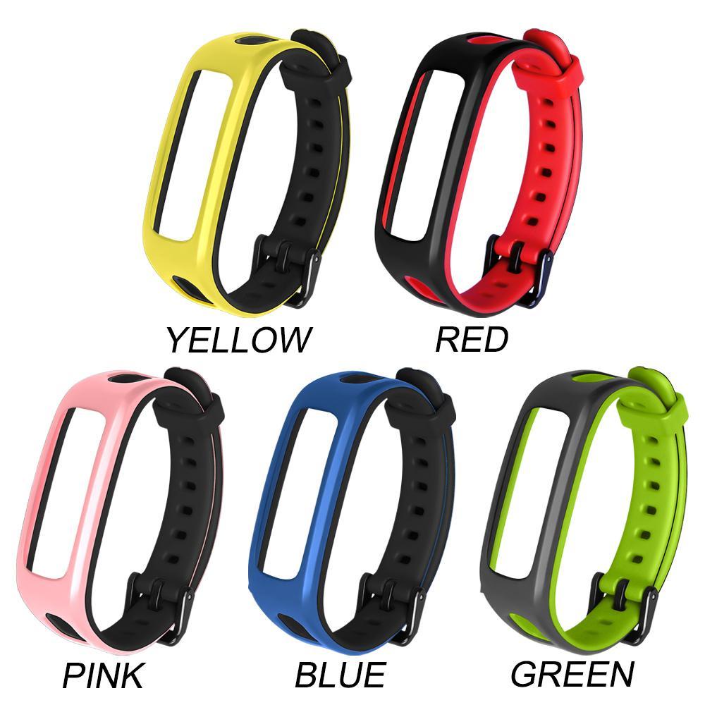 Dây Đeo Thay Thế Bằng Silicon Mềm Nhiều Màu Sắc Cho Huawei Band 4e 3e Honor Band 4 Running
