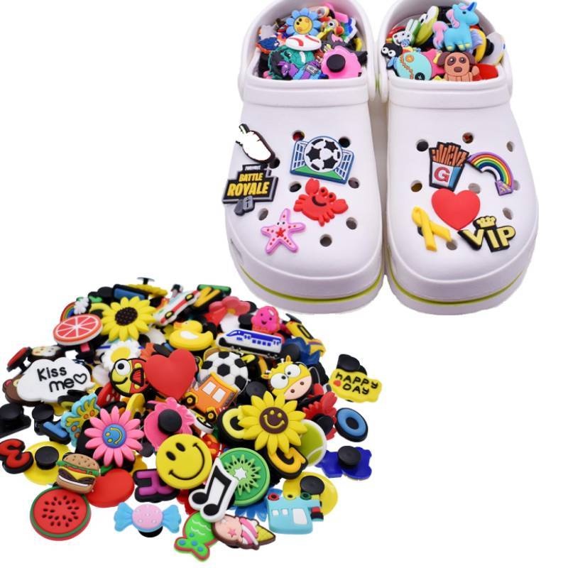 [50Pcs Random PVC Shoe Animals Tiger Shoe Buckle Decoration][unisex-adult Shoe Charms for Shoe Decoration]