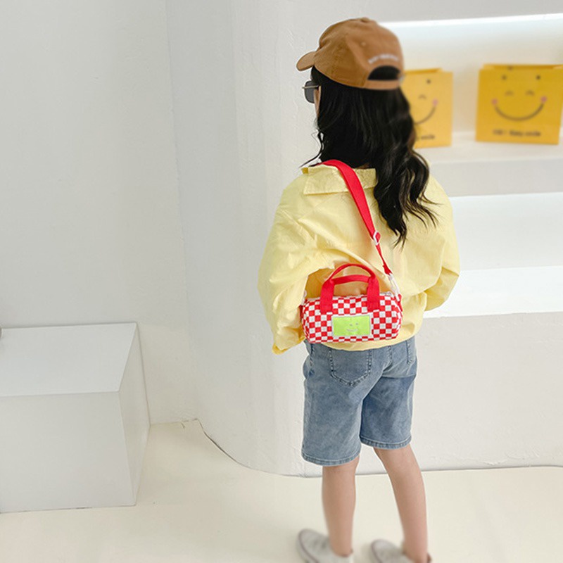 Túi Xách Đeo Vai Màu Tương Phản Thời Trang Hàn Quốc Cho Bé