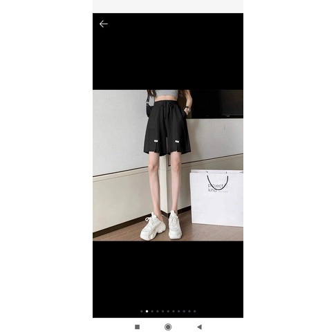 Quần ngố xẻ logo GTO654