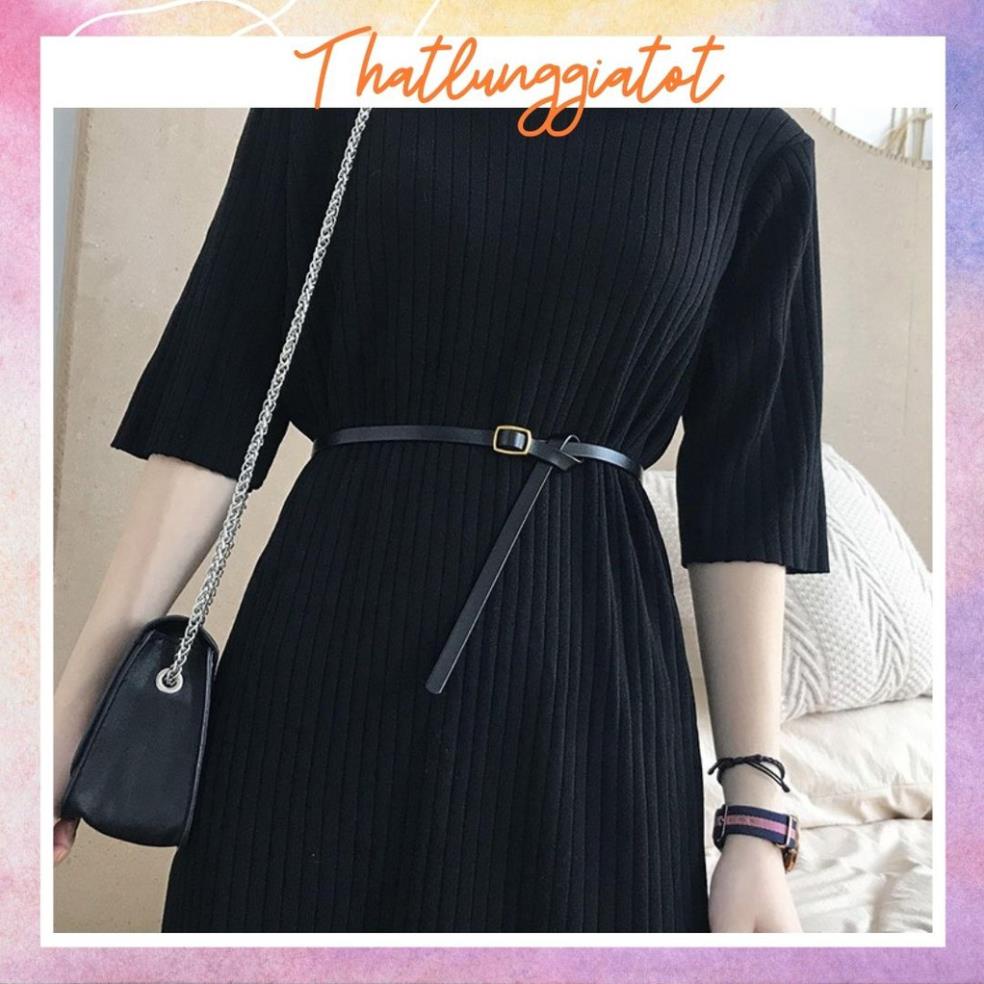Thắt Lưng Nữ Da Bò 1 lớp bản nhỏ siêu xinh (bản 1cm) TLD007 🌺