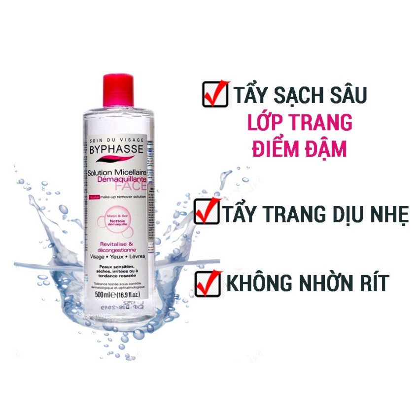 Nước Tẩy Trang Byphasse Dành Cho Mọi Loại Da 500ml