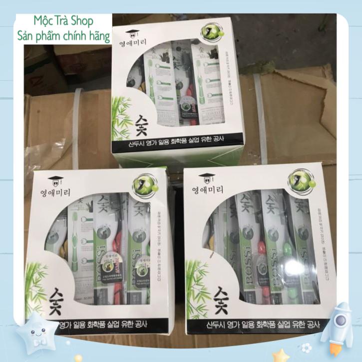 HCM - Bàn chải đánh răng than tre hoạt tính Bossi Hàn Quốc