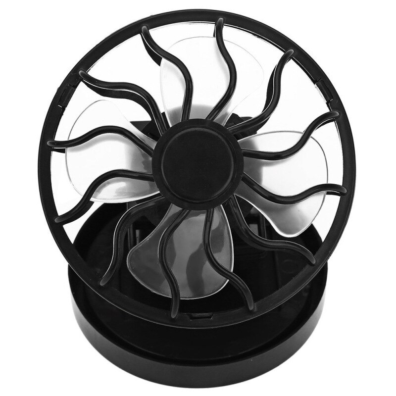 ✬Star✩ Portable Mini Solar Clip Air Cooling Fan DC Miniature Fan Rotary Rechargeable Nature Wind