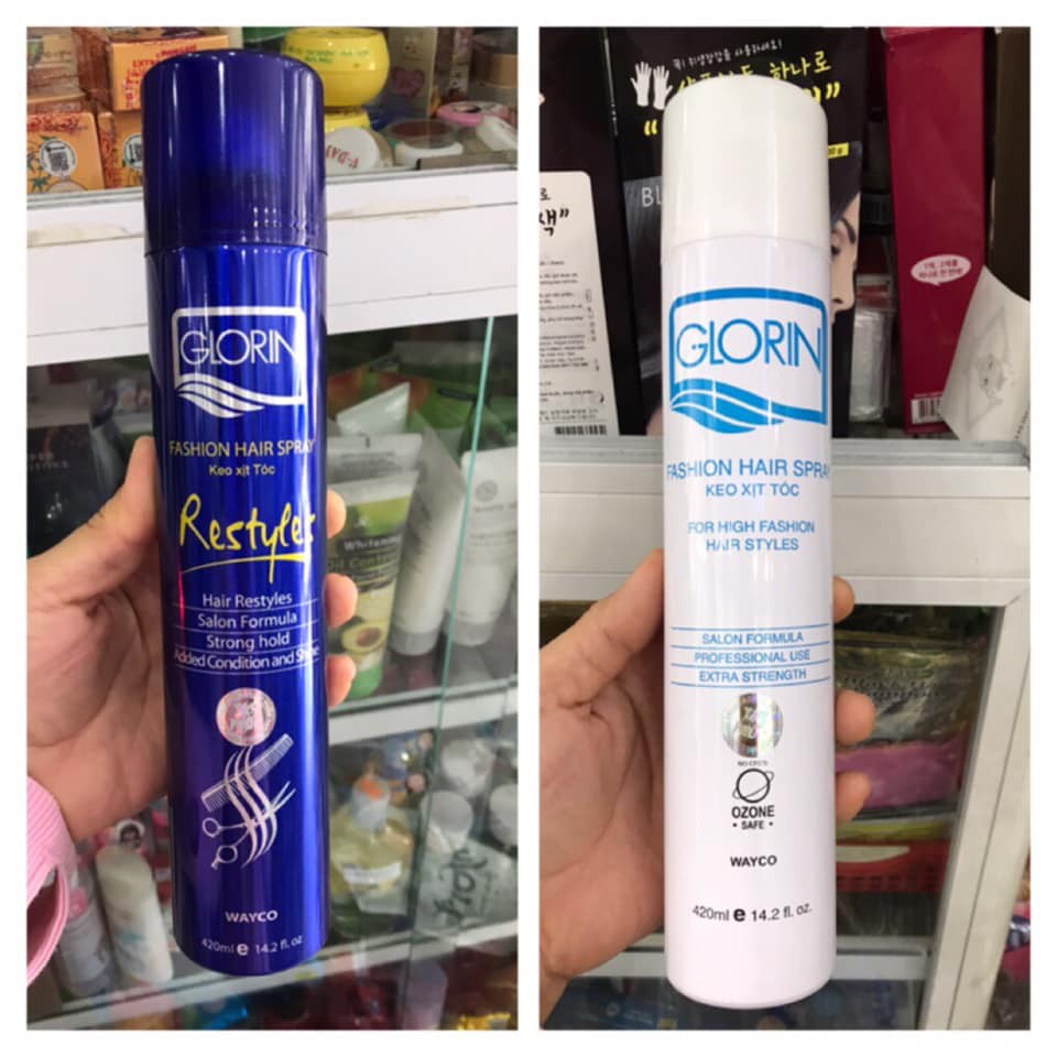 Sale Keo xịt tóc Glorin 420 ml Lỗi bao bì