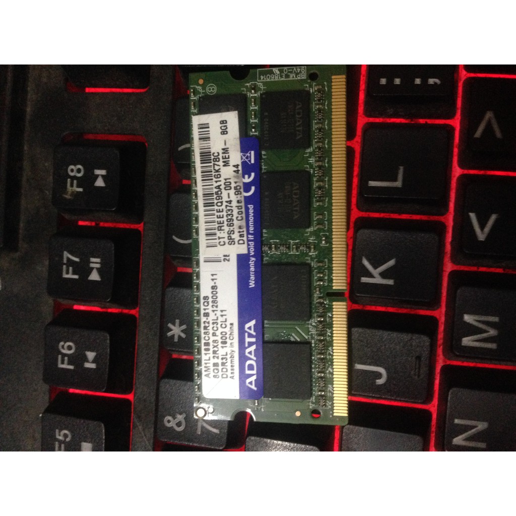 Ram Laptop Ram Adata DDR3L 8G PC3L-12800s 1.35V Bus 1600 BH 60 Tháng.