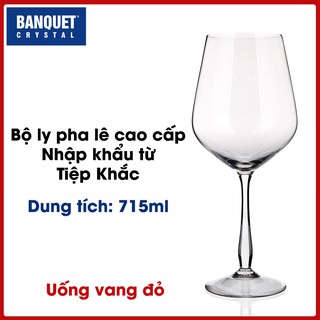 Bộ ly pha lê Gourmet uống vang đỏ dung tích 715ml