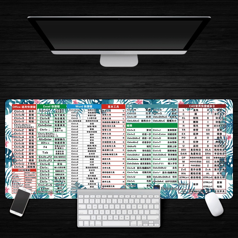 Tấm Lót Chuột Và Bàn Phím Máy Tính ps cad excel Siêu Dày