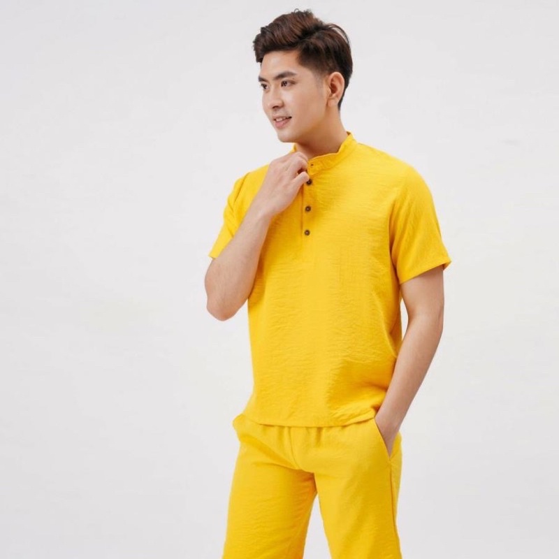 Đồ bộ quần áo đũi nam mùa hè chất vải Đũi Thái cao cấp thoáng mát mẫu hot năm 2022