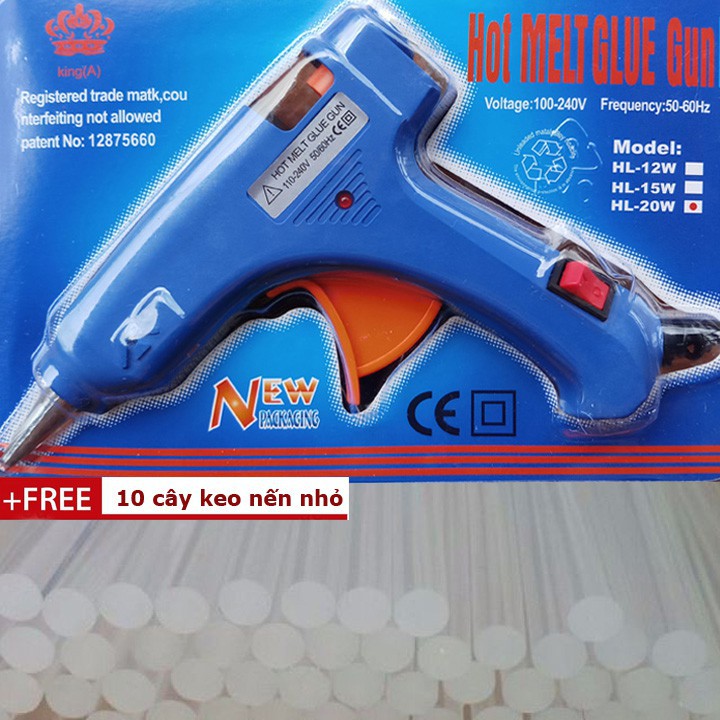 SÚNG BẮN KEO MINI 20W – TẶNG 10 CÂY KEO NẾN NHỎ | Shopee Việt Nam