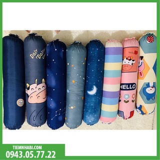(1vỏ + 1 ruột bông trắng) Gối ôm cotton 100cm- Shop Mẹ Chũn