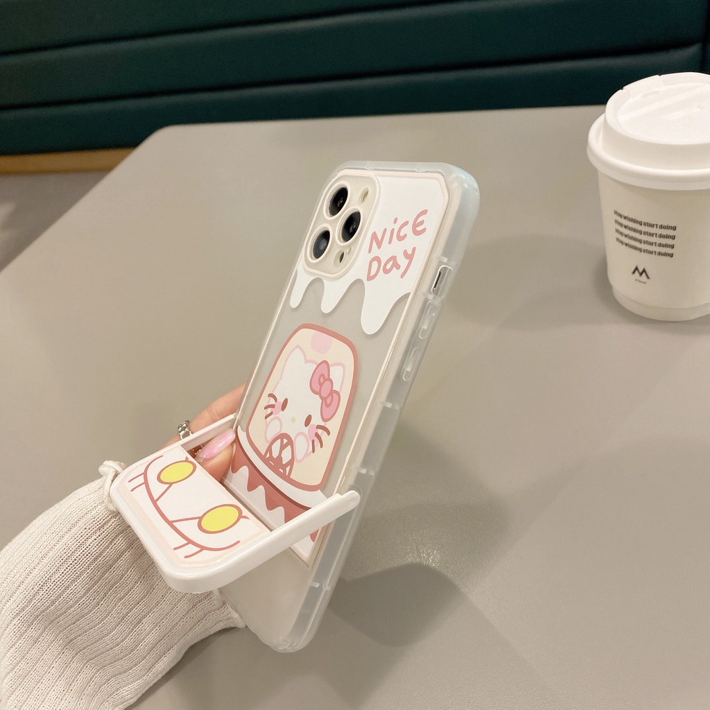 Ốp Điện Thoại Chống Sốc in Hình Hello Kitty Cho iPhone 7 plus X xs max xr 11 pro max 12 pro max 13 pro max