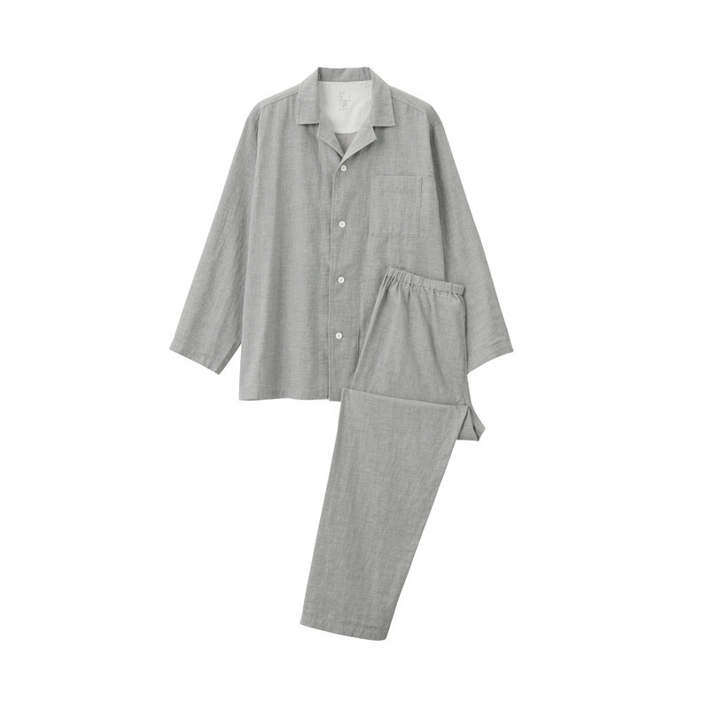 Muji Nam-Bộ Pyjama Vải Xô 2 Lớp !