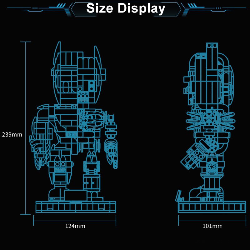 Đồ chơi Lắp ráp Mô hình 19010 Super hero Mechanical Batman 669PCS