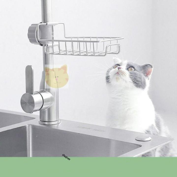 TRACY02 Giá Treo Vòi Inox cất Đồ Bồn Rửa Bát 12