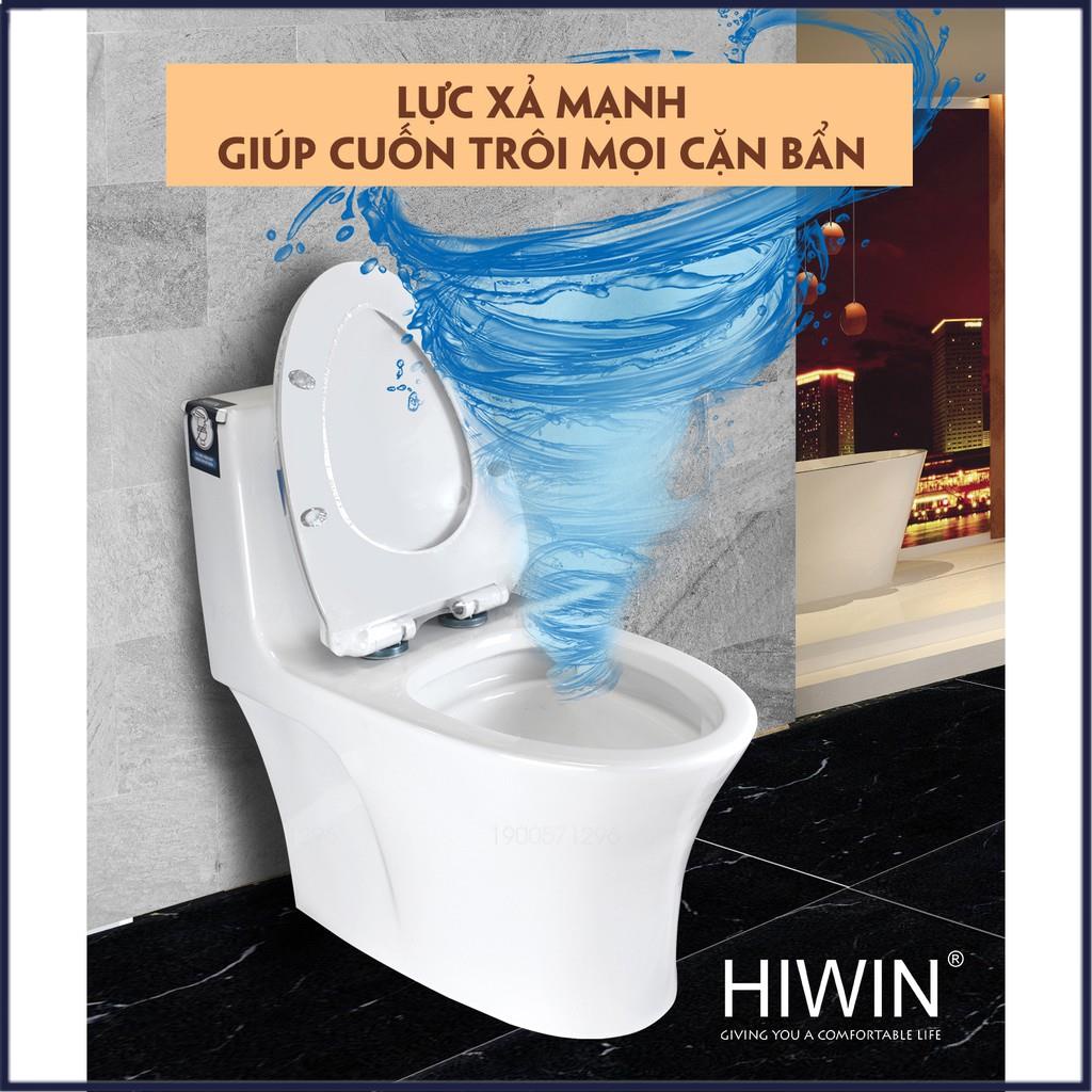 Bồn cầu nguyên khối sứ tráng men chống bám bẩn cao cấp HIWIN MT-2040