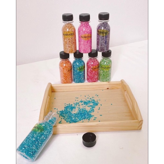 Gạo 10 màu đồ chơi phát triển trí tuệ cho bé