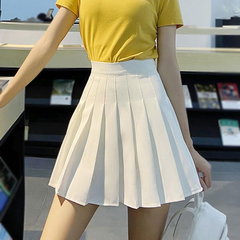 Chân váy xếp ly màu trơn thời trang Hàn Quốc trẻ trung cho nữ | BigBuy360 - bigbuy360.vn