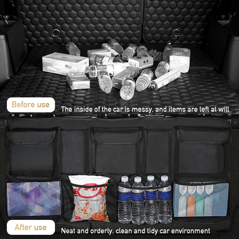 Universal Car Organizer Túi lưới Túi đựng đồ Tạp chí Xe hơi Túi treo Đồ dùng trên ô tô