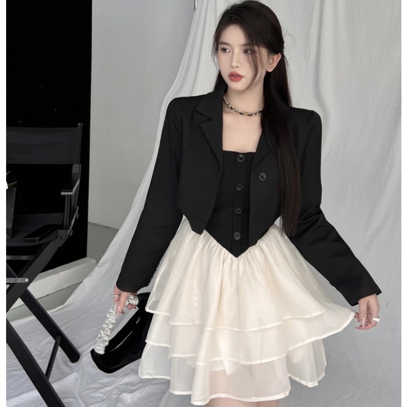 Set Đầm Ngắn Đính Nơ Thời Trang Mùa Hè Quyến Rũ Dễ Phối Đồ