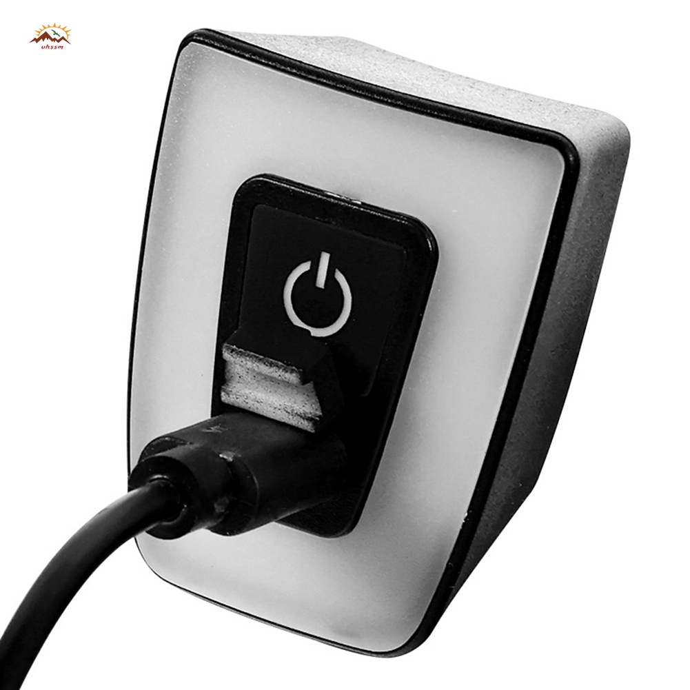 Đèn Pin LED Cảnh Báo An Toàn Sạc USB Chống Nước Gắn Mũ Bảo Hiểm Cho Xe Đạp