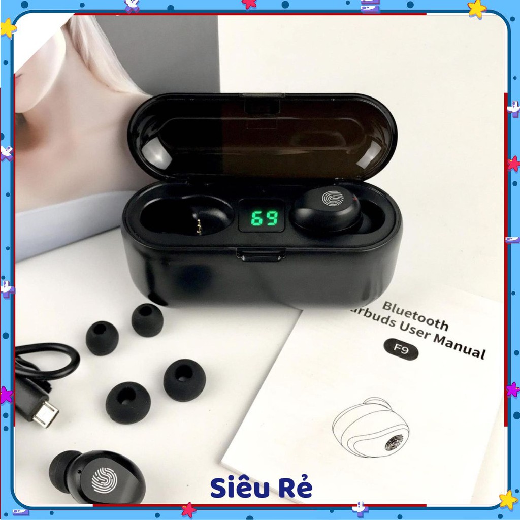 Tai Nghe Bluetooth Không Dây Amoi F9 Nút Cảm Ứng Kiêm Pin Sạc Dự Phòng ZD.Shop.26 | BigBuy360 - bigbuy360.vn