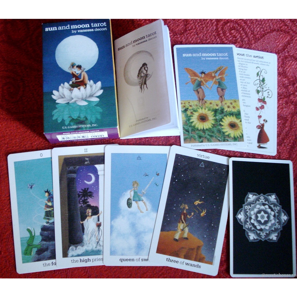 Bộ bài Sun and Moon tarot - Bài tarot Handmade