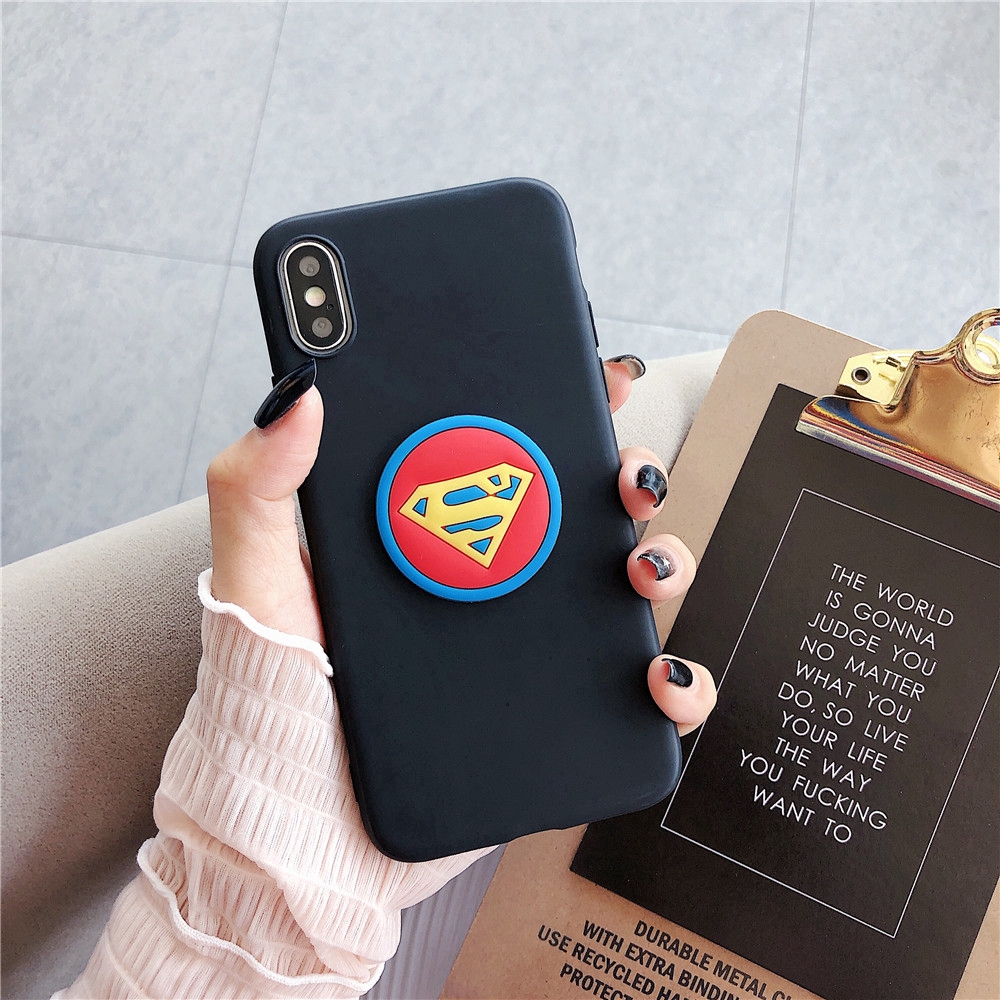 Ốp điện thoại họa tiết siêu anh hùng Iron Man Batman Captain America dành cho Samsung Note 3 4 5 8 9 10 Pro