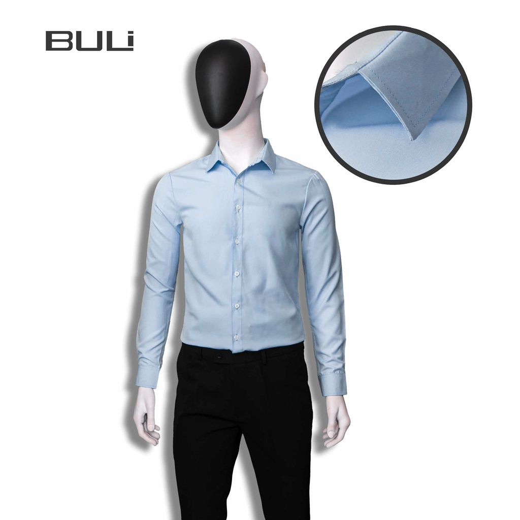 Áo sơ mi nam, sơ mi cổ bẻ Hàn Quốc dài tay vải siêu chất, co dãn, không bai dão, thấm hút mồ hôi SM TRƠN | BigBuy360 - bigbuy360.vn