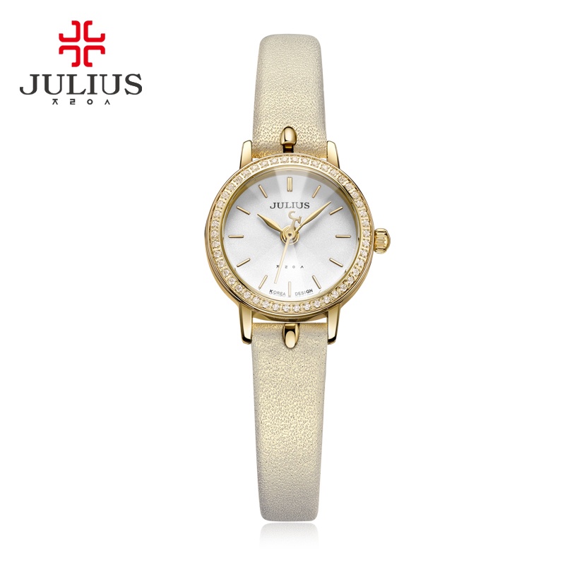 Julius Đồng Hồ Đeo Tay Chống Thấm Nước Đính Kim Cương Giả Phong Cách retro Dành Cho Nữ 966 * & & -