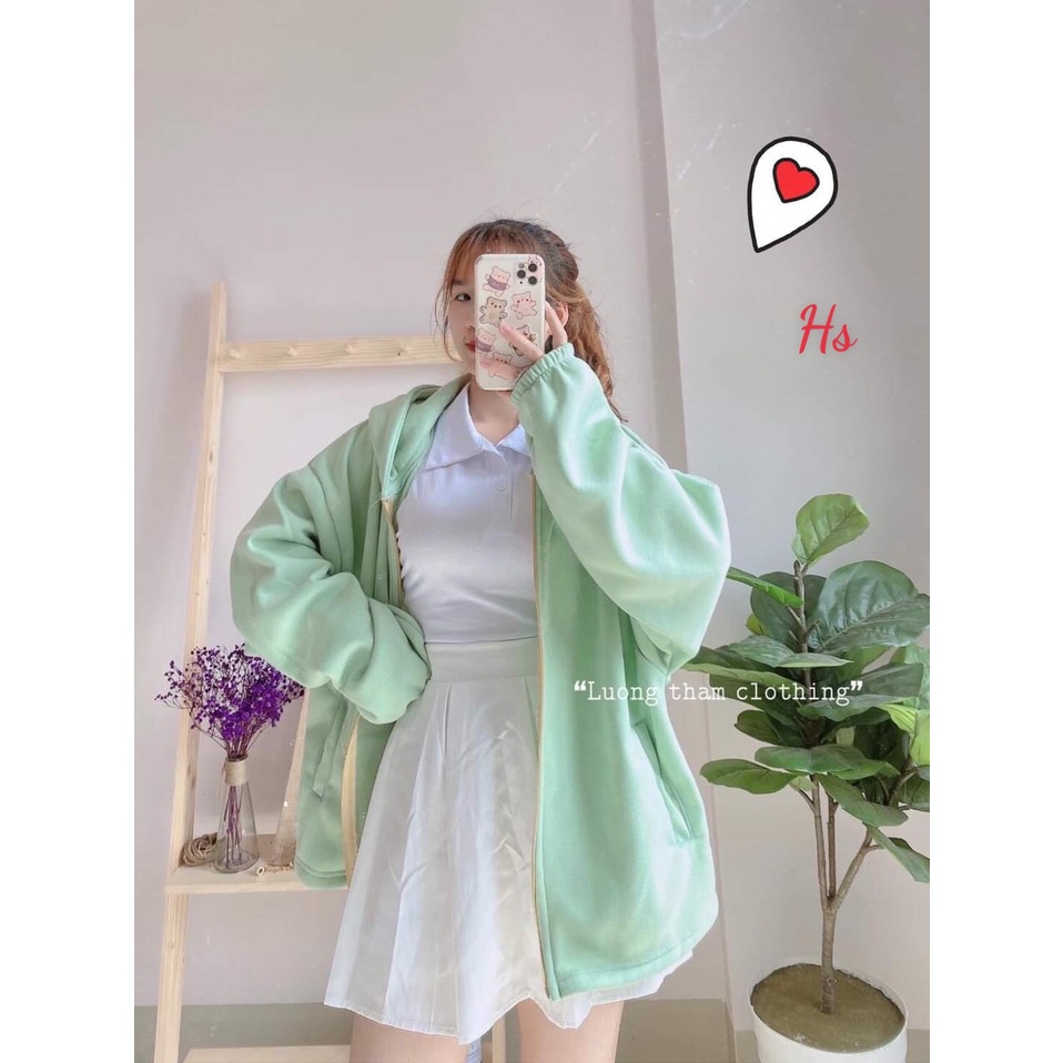 Áo Khoác Nỉ Tay Phồng Ver 2 Chất Liệu Nỉ Trơn Dày Mịn Wild.Goute SP000789 | BigBuy360 - bigbuy360.vn