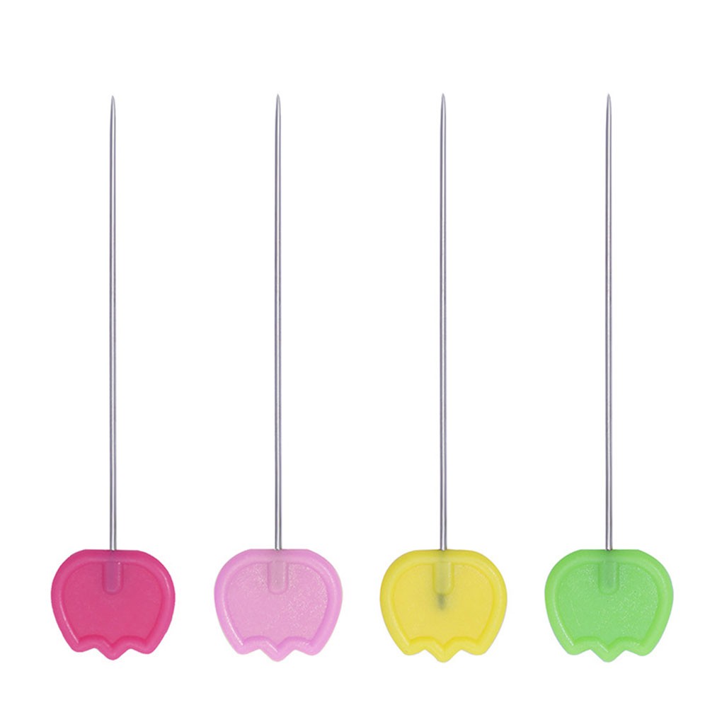 Set 50 Kim Khâu Đầu Hoa Màu Ngẫu Nhiên