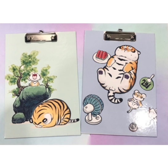Kẹp tài liệu bìa cứng hổ mập KTLG43 dễ thương cute size A4 hoạt hình