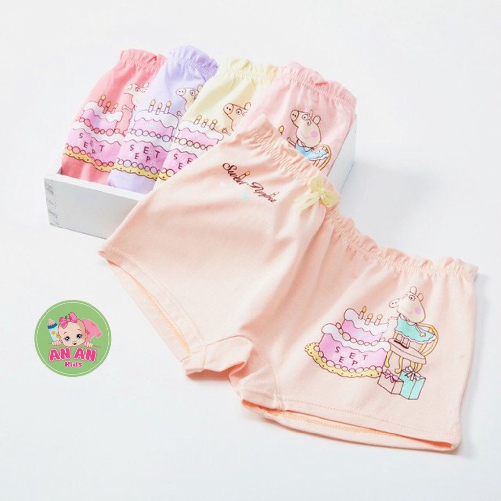 [HÀNG ĐẸP LOẠI 1 ] Quần Chip Đùi Bé Gái Quần Lót Đùi Cho Bé, 100% Cotton Mềm Mịn Không Nhão Thoáng Mát