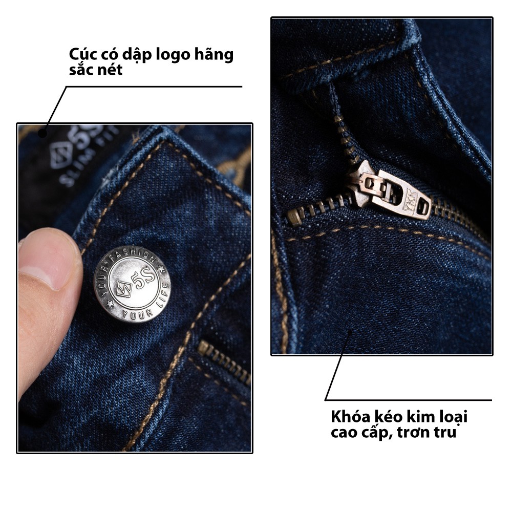 Quần Jean Nam 5S 3 Mẫu, Phom Trẻ Trung, Ôm Vừa, Co Giãn Thoải Mái. | BigBuy360 - bigbuy360.vn