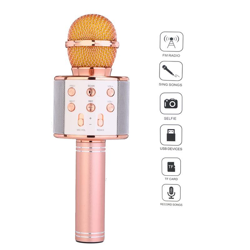 Micro Karaoke Tích Hợp Bluetooth Wster WS-858