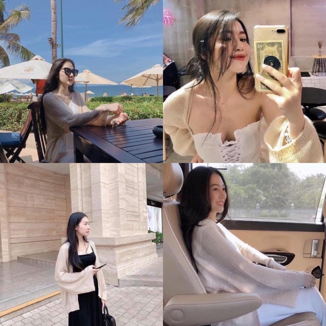 [Mã SKAMCLU7 giảm 10% tối đa 50K đơn 0Đ] Áo khoác len cardigan chất voan hàn quốc ngang eo CDG3 | BigBuy360 - bigbuy360.vn