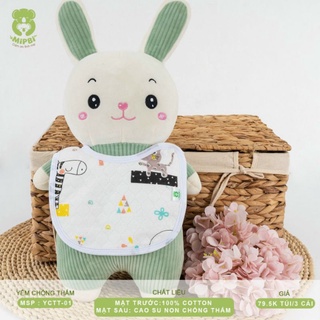 Yếm chống thấm Mipbi set 3 cái