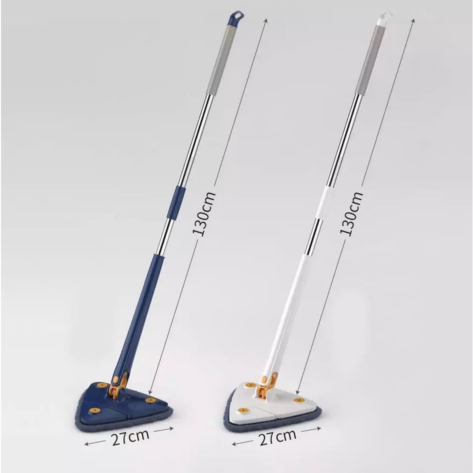 Chổi lau nhà tam giác tự vắt xoay 360 độ, thiết kế gọn nhẹ, tiện ích, đa công năng - QM.DN007
