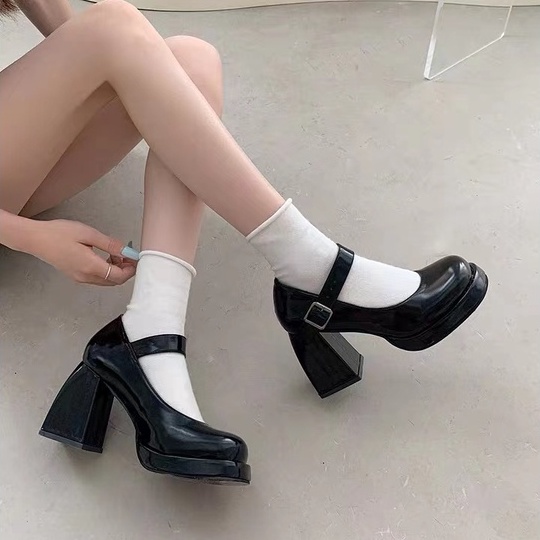 Giày Cao Gót 9CM Phong Cách Mary Jane Cho Nữ