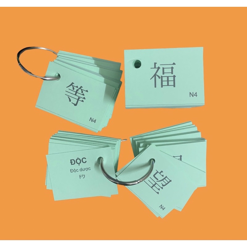 Flashcard Kanji N4 - Bộ thẻ học Hán tự N4 hiệu quả