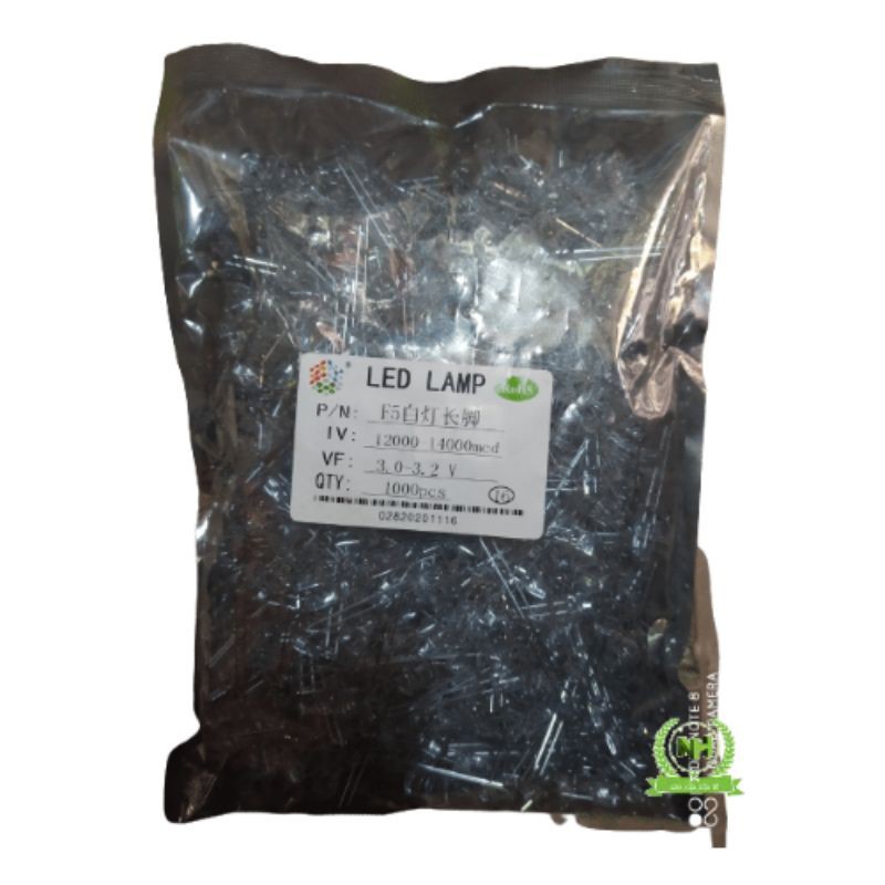 Gói 1000C LED Trong phi 5 Đủ Màu 2.0-3.2V DC Loại Tốt