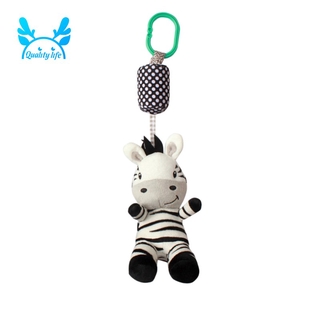 Cartoon Cute Black and White Zebra Baby Toy Move Baby Bed Pendant with Hanging Bell Pacify Toys