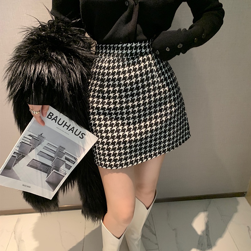 Porozi  Chân váy chữ A  lưng cao phong cách Hàn Quốc thời trang cho nữ