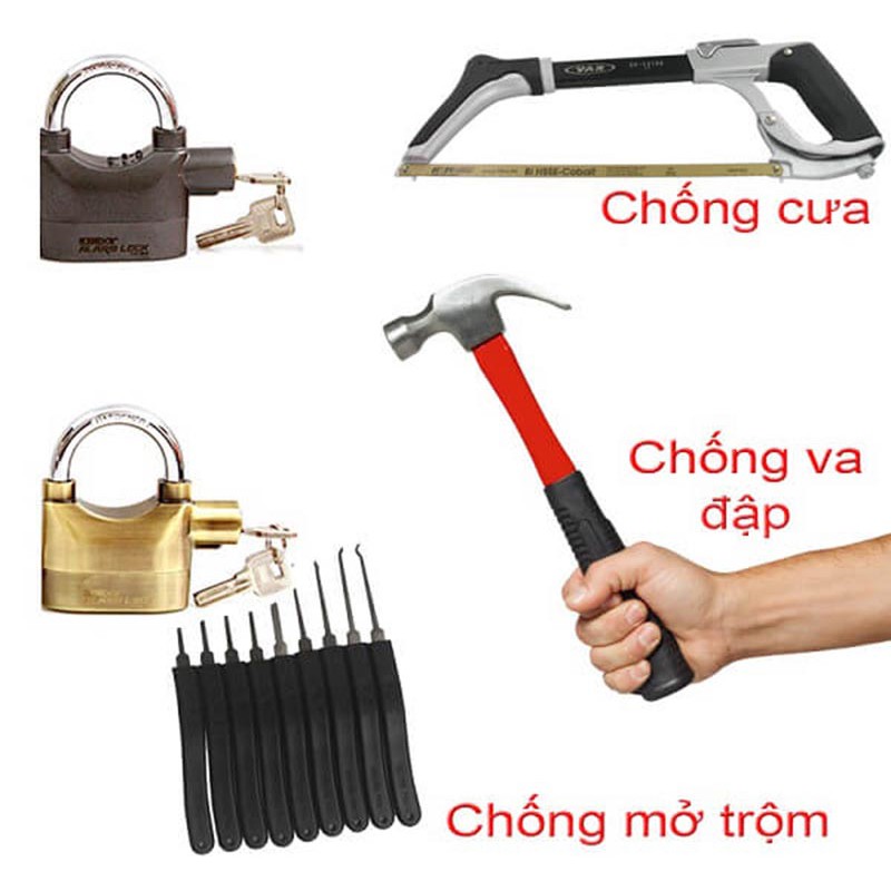 [freeship] Khóa Báo Động Chống Trộm Thông Minh Kinbar Bản Cao Cấp