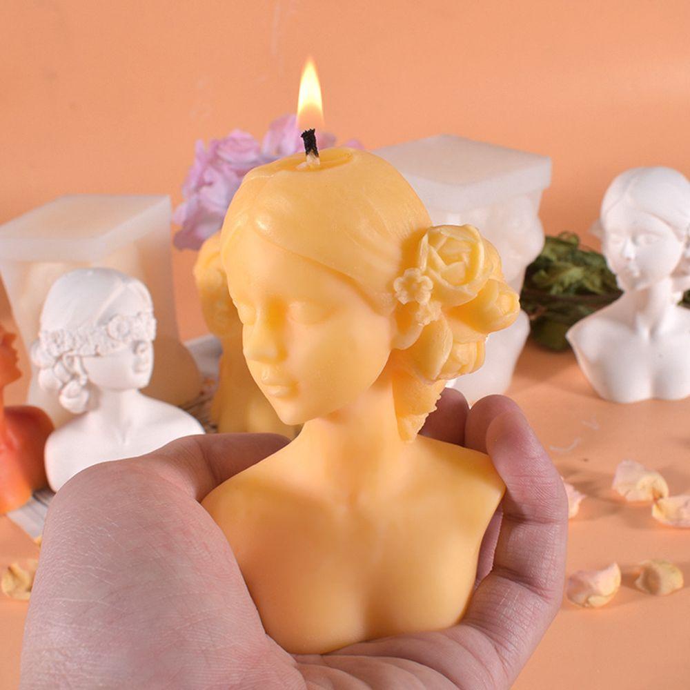Khuôn Silicone Làm Nến Sáp Nghệ Thuật 3D DIY