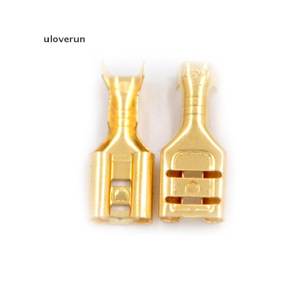 Set 100 Đầu Nối Dây Điện 6.3mm Mạ Vàng Dành Cho Loa Ô Tô