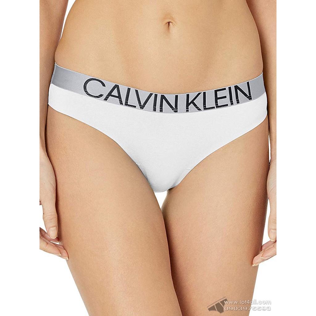 [CHÍNH HÃNG] Quần lót nữ Calvin Klein QF5179 Statement 1981 Thong White