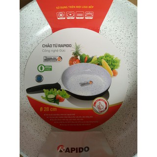Chảo đá Rapido men Đức chống dính siêu bền